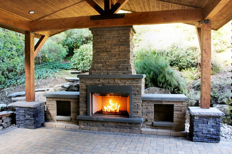 Fireplaces-An outdoor fireplace is just like what it sounds like!