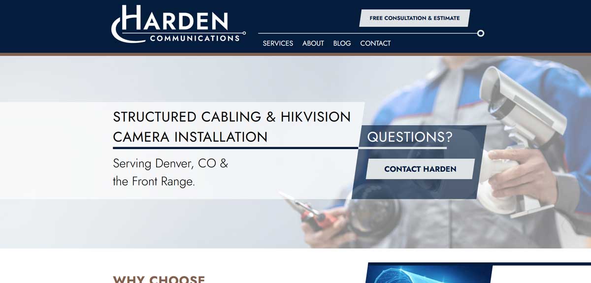 Site of the Month: Harden Communications Site of the Month: Harden Communications