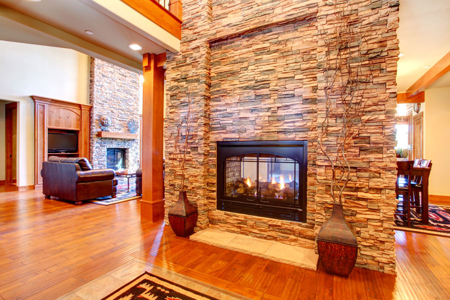 Natural Stone Fireplace Cleaning