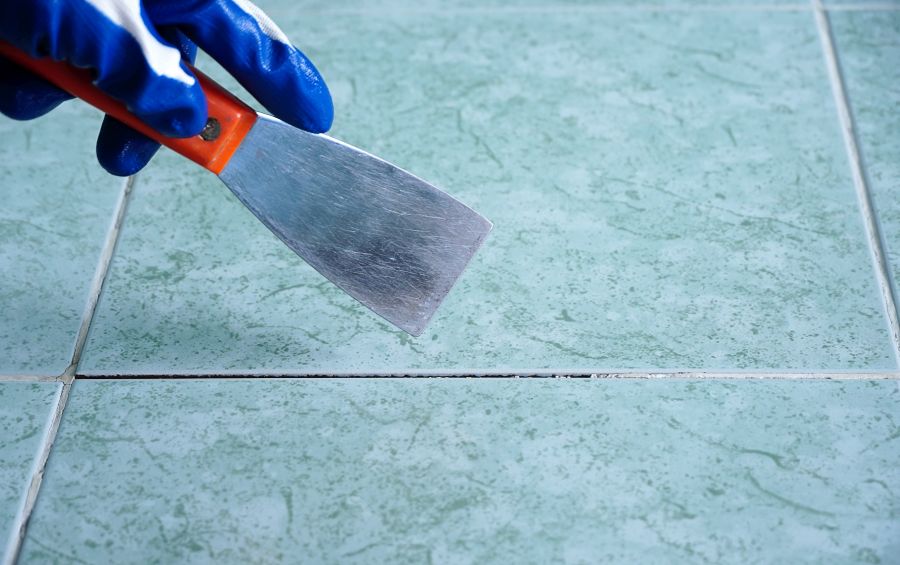 Properly Remove and Replace Old Grout in Small Areas