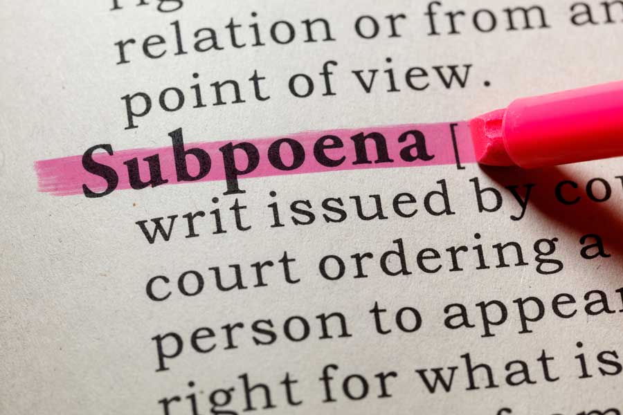 Common Questions About Subpoenas Answered