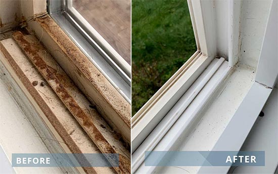 How to Clean Window Sills and Window Tracks